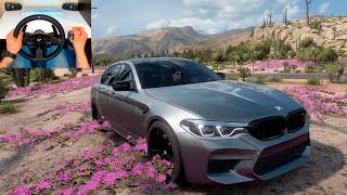 Forza Horizon 5 | BMW M5 2018 | руль Thrustmaster T300RS + коробка передач Thrustmaster TH8A