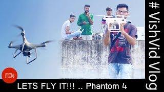 DJI - Introducingthe Phantom 4 | Vishvid Vlog | First Time Take off | Rajkot - India Aerial View