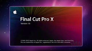 Using a 10 year old computer with the first version of Final Cut Pro X to edit a video