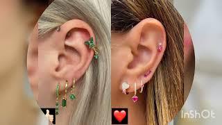 earrings and piercings #dkbeauty #earings #fashion #viralvideo #piercing #piercingjewelry