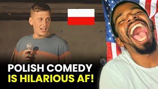 Comedians in Poland: Piotrek Szumowski "Being Polish" - polskie napisy | American Reacts