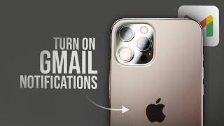 How to Turn On Gmail Notifications on iPhone Settings (tutorial)