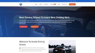 Avada Theme | How To Make A WordPress Driving School Website With Avada Theme & Fusion  Builder 2020