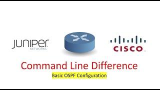 How To Configure OSPF | Juniper Vs Cisco | CLI Difference - Basic