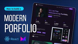 Make this INCREDIBLE Animated Portfolio With ReactJS + Framer-motion | Beginner Tutorial