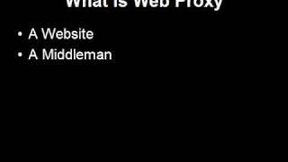 What is Web Proxy?