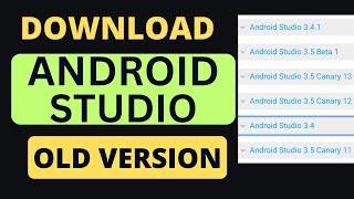 Download Old Version of Android Studio | Flamingo | ArcticFox | Bumble Bee | Technical Sushil