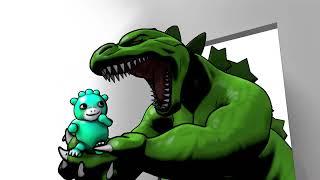 Godzilla and Chibi Godzilla (Fan Animation)