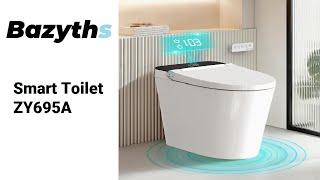 Full Review of Bazyths Smart Toilet ZY695A – Built-in Tank, Bidet, Auto Open/Close, Warm Water