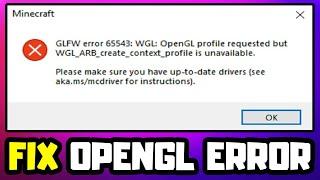 How to FIX OpenGL Error 65543 in Minecraft/TLauncher 1.20