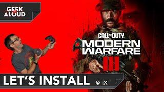 Let's Install - Call of Duty: Modern Warfare 3 [Xbox Series X] #gaming