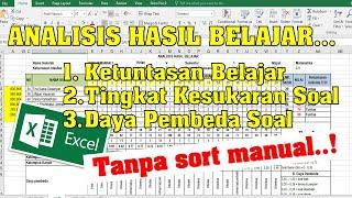 Analisis Ulangan Harian dengan Excel [menggunakan fungsi LARGE dan SMALL]