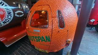 Outspan orange car. funny looking thing