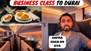 First Time Traveling in BUSINESS CLASS | Delhi to Dubai