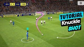 Tutorial KNUCKLE SHOT Free-kick in efootball 2023 Mobile