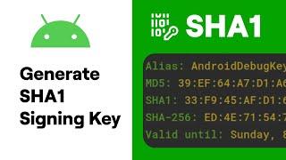 Generate SHA1 Certificate Fingerprint in Android Studio | Firebase