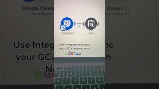 Sync your Google Calendar events with Notion in less than 5mn! (w/ Integromat) #shorts