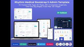 Medical Responsive Bootstrap 5 Admin Dashboard with Admin Panel – Rhythm