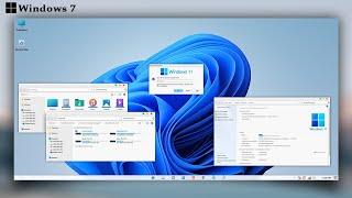Windows 11 Theme For Windows 7 || Make Windows 7 Look Like Windows 11 || Windows 7 Ultimate