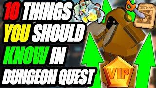 10 TIPS AND TRICKS YOU SHOULD KNOW IN DUNGEON QUEST | 2024 Beginner Guide