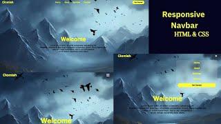 Responsive Navbar using HTML | CSS | Javascript