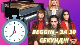 Сыграй Måneskin - Beggin' на пианино за 30 СЕКУНД!!!!!!