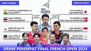Draw & Jadwal Perempat Final French Open 2024 Hari Ini Pukul 16:00 WIB Live BWF TV #frenchopen2024