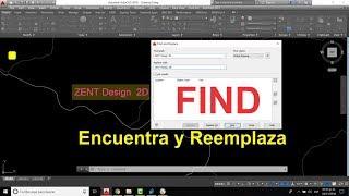 FIND AutoCAD - Encuentra y Reemplaza Textos y numeros