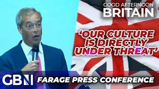 'Our culture is directly under THREAT' Nigel Farage SLAMS mass immigration to ROARING crowd