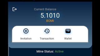 new app bomi tokens free mining crypto coin referral bonus code 813386596