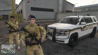 Gta 5 Lspdfr Episode: Fort Zancudo Patrol Female Military Police #lspdfr #gta5