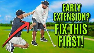 GOLF: Fixing Early Extension In The Golf Swing | Live Lesson with Nick