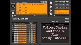 ROLAND Sound Canvas - Voices, Choirs & Vocals Plus Set Up Tutorial - iPad
