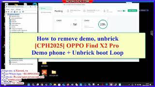 How to remove demo, unbrick OPPO Find X2 Pro (CPH2025) Demo phone - Unbrick boot Loop