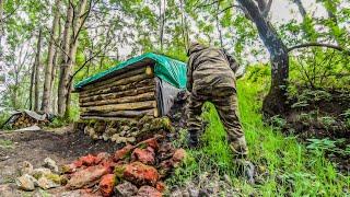 СТРОЮ ЗЕМЛЯНКУ В ЛЕСУ. КАМЕННЫЕ СТЕНЫ. БЛЮДО КОТОРОЕ ВЫ НЕ ПРОБОВАЛИ!