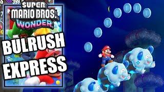 Super Mario Bros Wonder – Bulrush Express - 100% All Wonder Seeds, Flower Coins & Flag