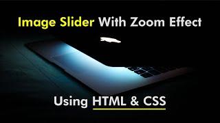 Make Animated Text & Image Slider Using HTML And CSS | Image Slider on Website