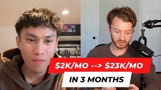 From $2k/mo to $23k/mo in 90 days - Client Ascension student Steven