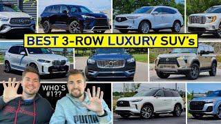 BEST Luxury Midsize 3-Row SUV's to Buy NOW -- Our Expert Ranking After Reviewing ALL of Them!