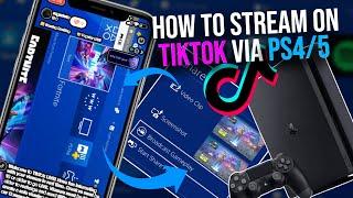 How to stream TikTok on PS4 - How to stream on TikTok from PS4 - TikTok stream PS4/PS5