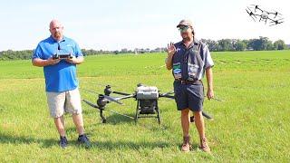 Spraying Peanuts With A Drone!