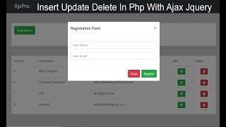Insert Update Delete In Php With Ajax Jquery