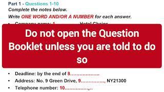 26 OCTOBER 2024 IELTS LISTENING TEST WITH ANSWER KEY