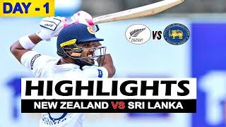 NEW ZEALAND VS SRI LANKA 2ND TEST DAY 1 2024 Match Highlights | NZ VS SL 2ND TEST DAY 1 Highlights