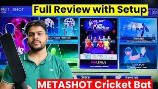 MetaShot Real Cricket Experience Bat Set - Up & Review |No PS5,No VR Required,Play Cricket in a Room