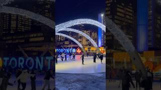 Skating rink at Nathan Phillips Square ️ #torontofun #nathanphillipssquare #torontoblogger #yyz