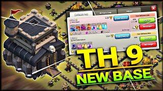 NEW BASE*Th9 war base with copy link (Clash of clans)
