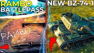 Special RAMBO Battle Pass & New BZ-74-1 Coming | World of Tanks News