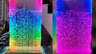 DIY Bubble wall | easy colourful LED water bubble wall | JOY in DIY