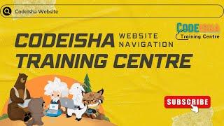 CodeIsha Training Centre Website Navigation | Explore Features & Services